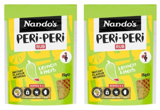 Nando's PERi-PERi Rub Lemon & Herb, Spice Seasoning, Pack of 2