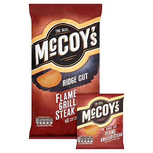 McCoys Flame Grilled Steak Crisps 6 X 32G