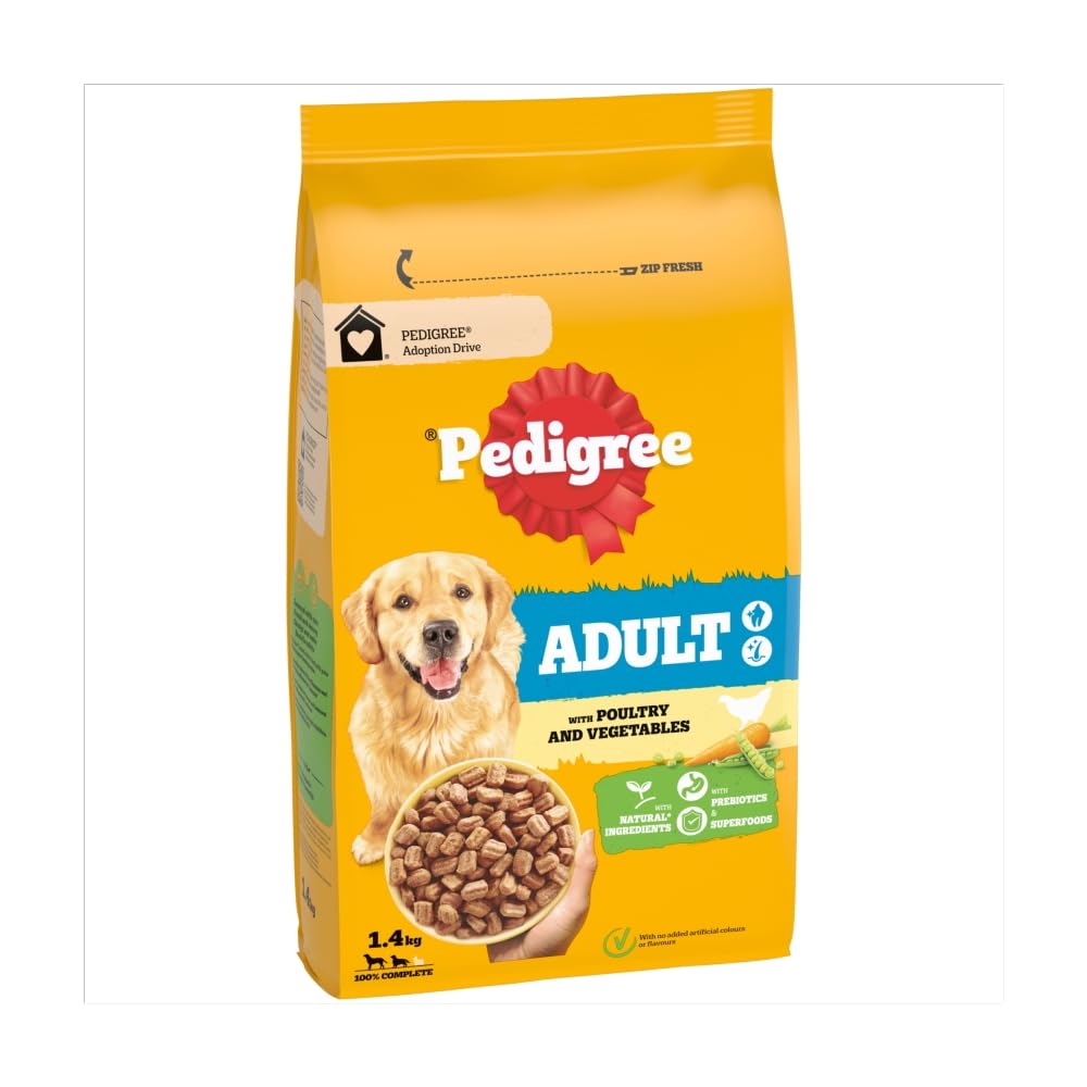 Pedigree Dog Complete Dry with Poultry and Vegetables 1.4kg
