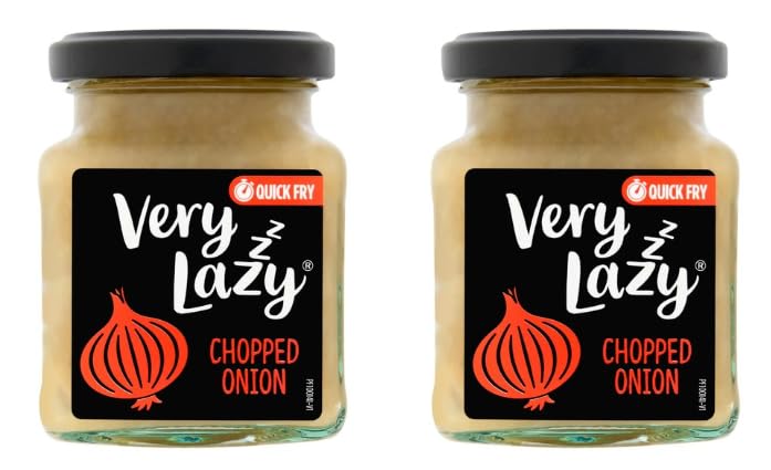 Very Lazy Chopped Onion, Quick Fry, Glass Jar, Pack of 2, Versatile Cooking Ingredient
