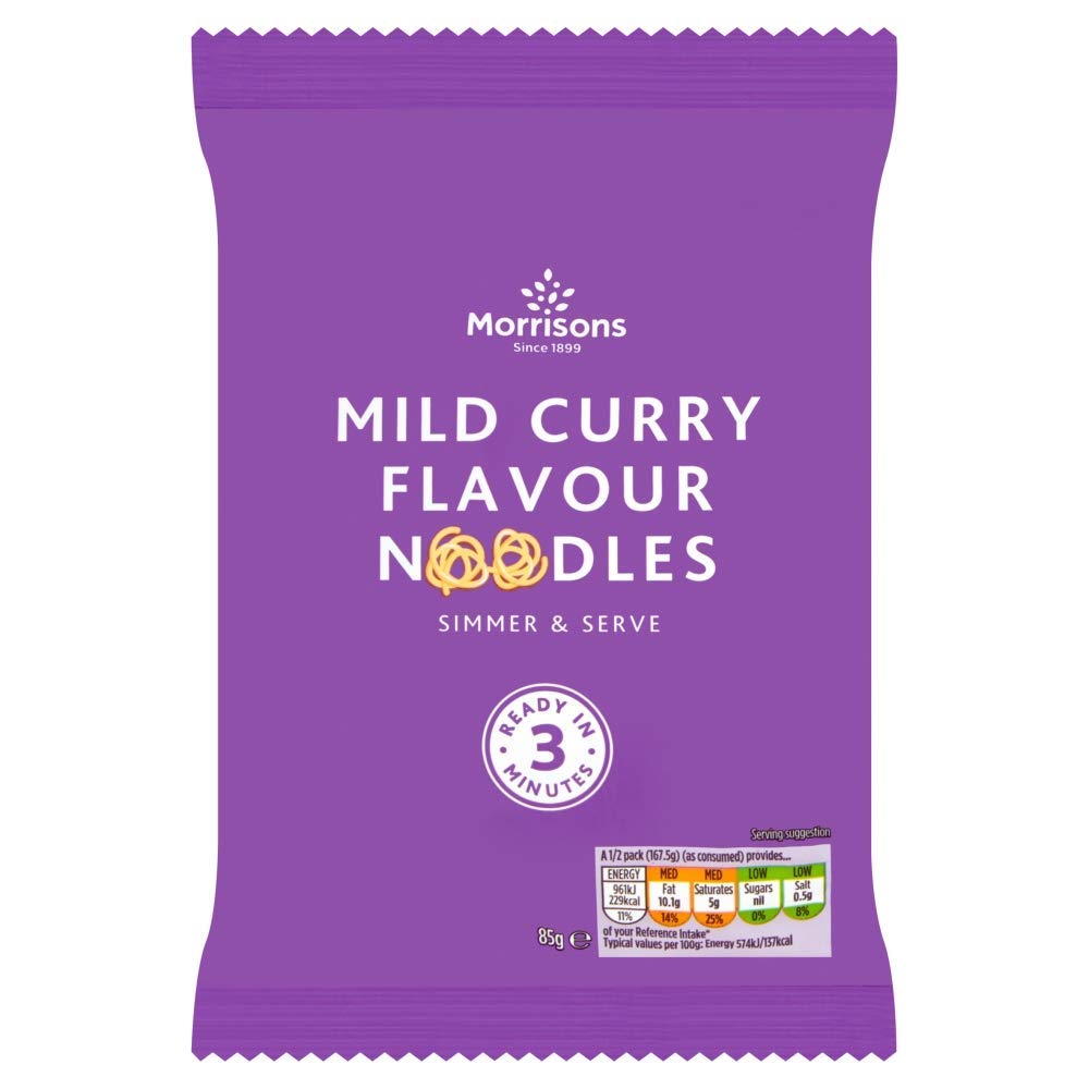 Morrisons Mild Curry Instant Noodles, 85g