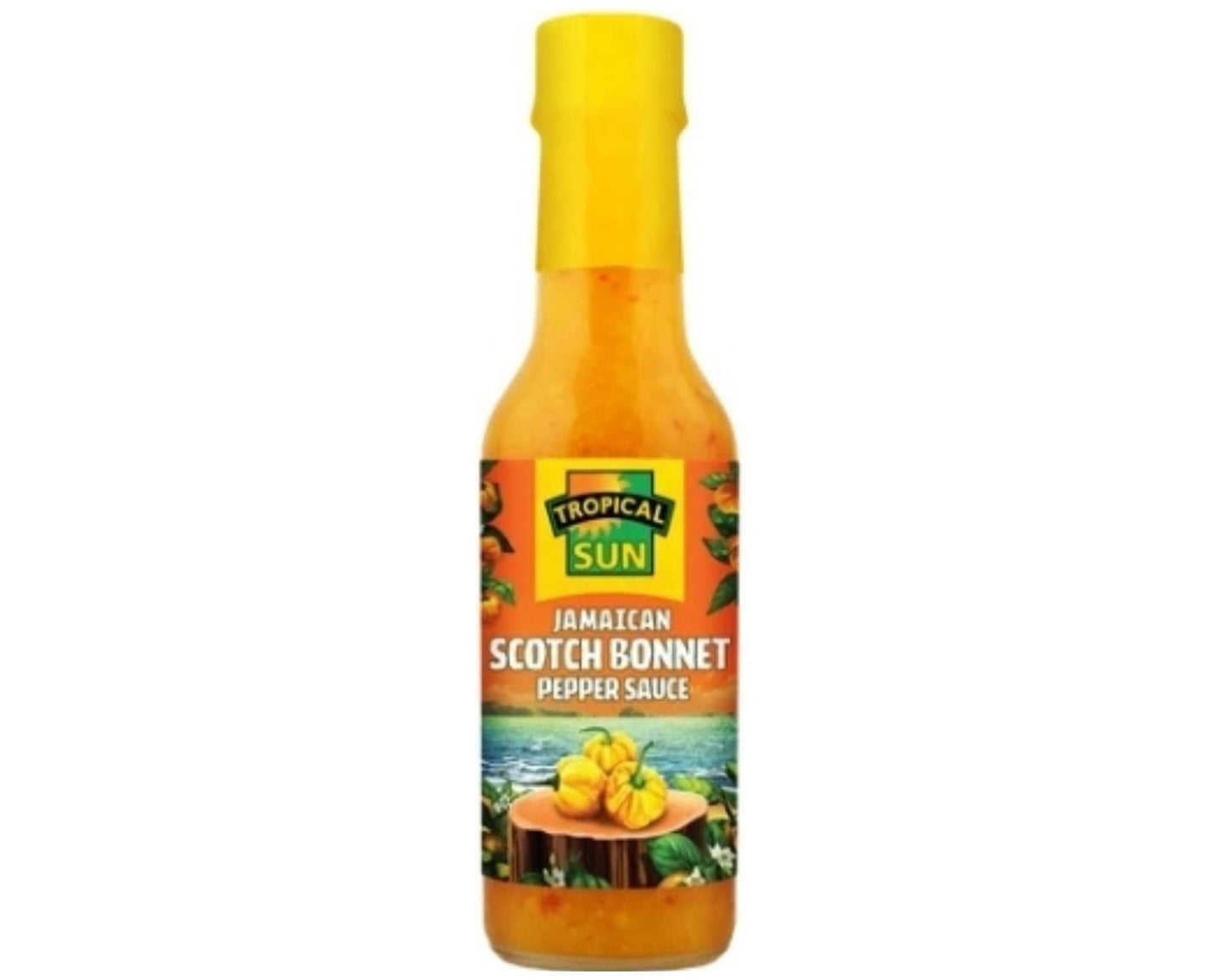 Tropical Sun Jamaican Scotch Bonnet Hot Sauce Condiments 150ml