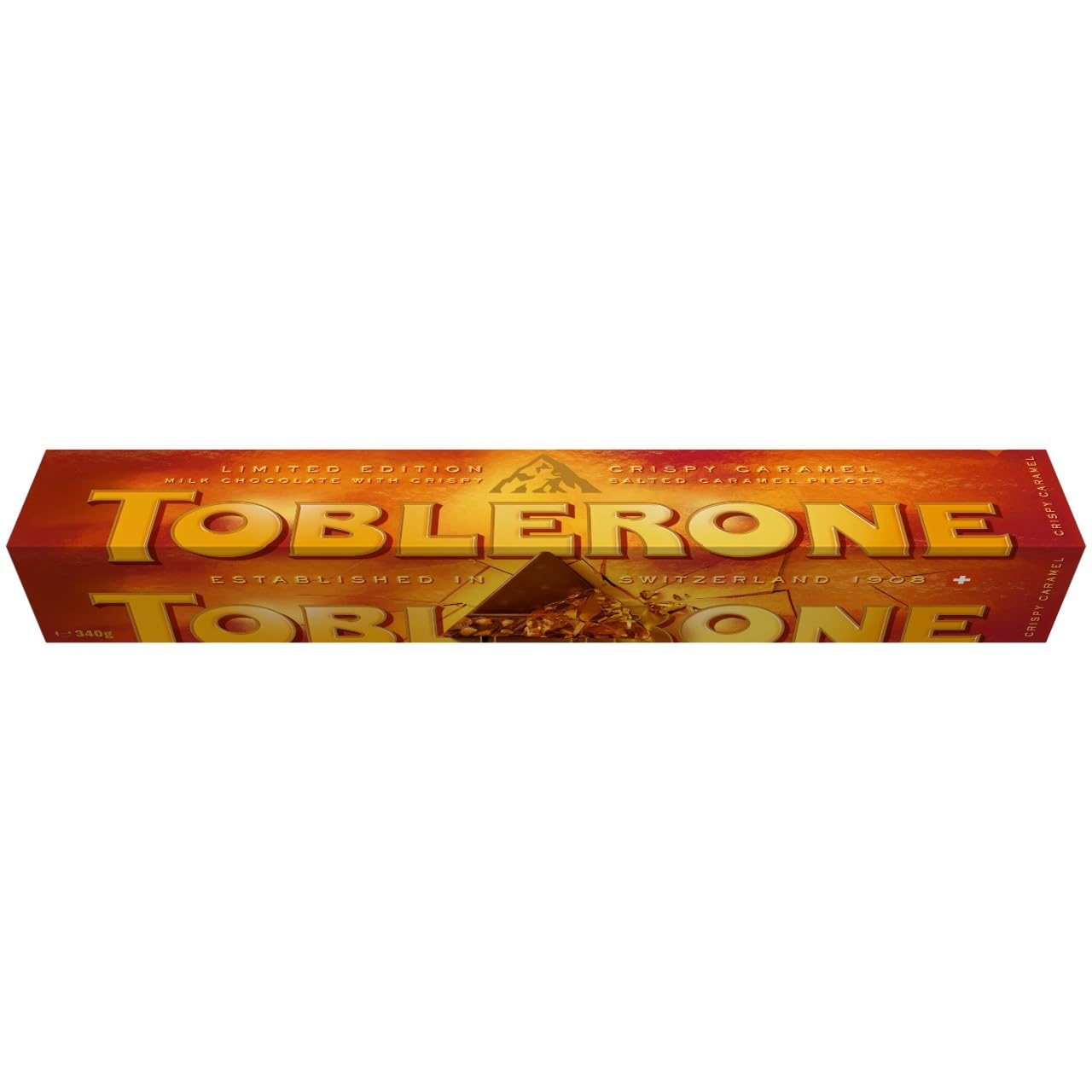 Toblerone Toffee Crispy Caramel Milk Chocolate Bar, 340 g (1-Pack)