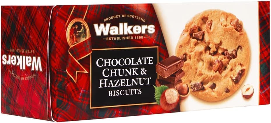 Walkers Chocolate Chunk & Hazelnut Biscuits 150g