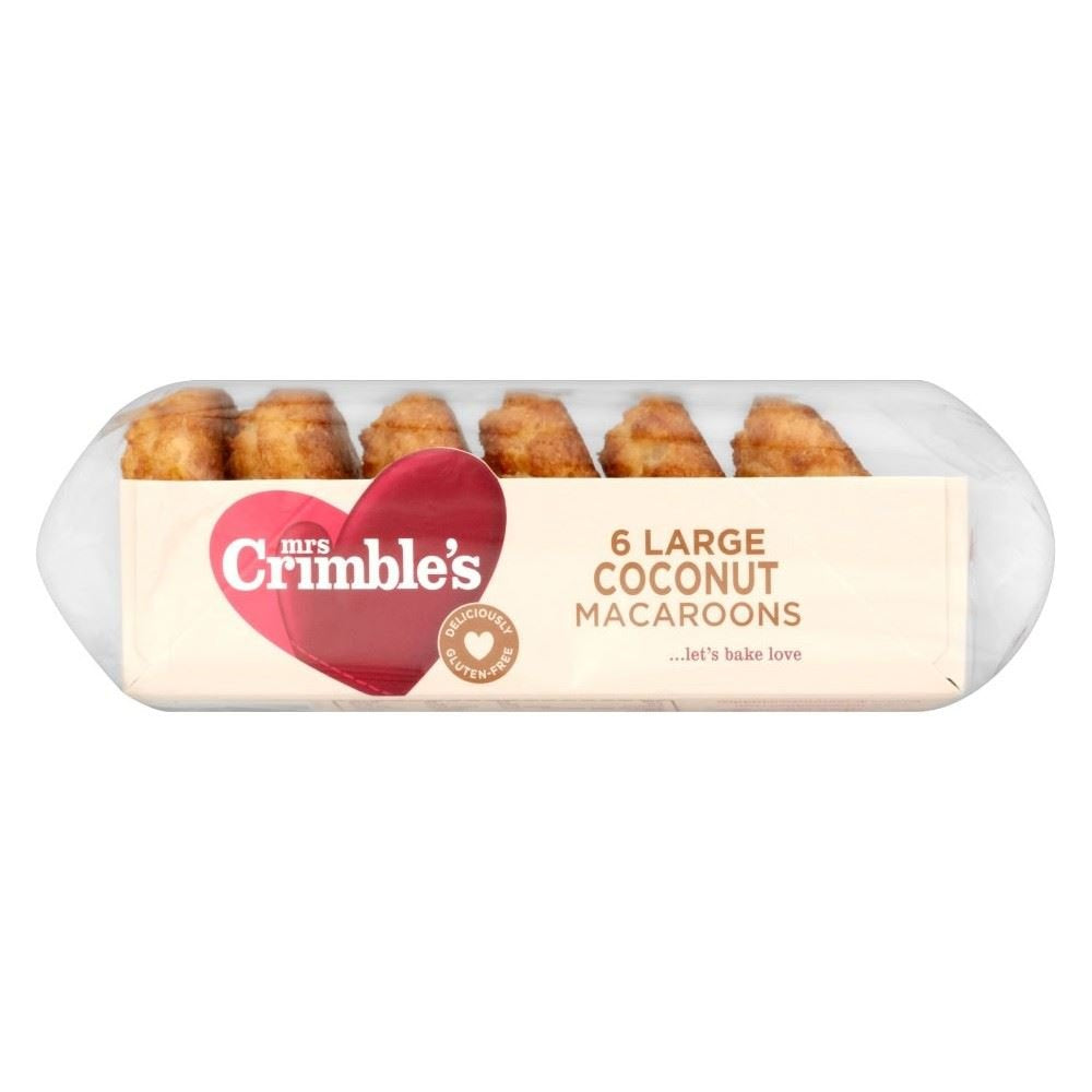 Mrs Crimble's Free From 6 Large Coconut Macaroons 250g