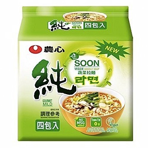 Nongshim Soon Veggie Ramyun (Noodle Soup) 112g x 5
