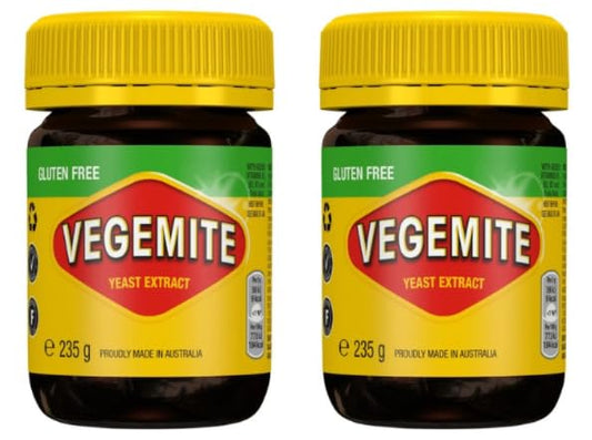 VEGEMITE Yeast Extract Spread, Gluten Free, 235g, Pack of 2