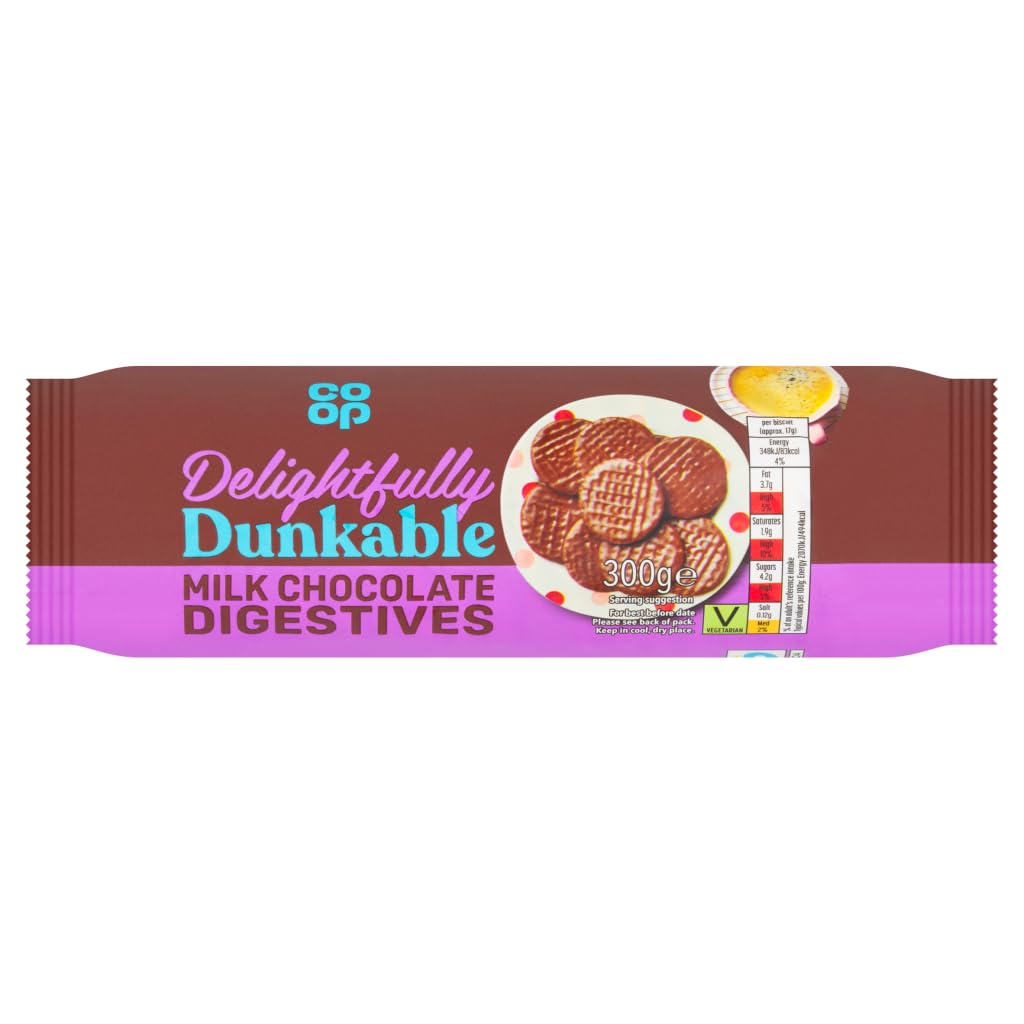 Co-op Digestives Biscuits, Milk Chocolate, 300g