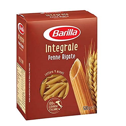 Pasta Barilla Penne rigate integrali wholemeal Italian Pasta 500 g