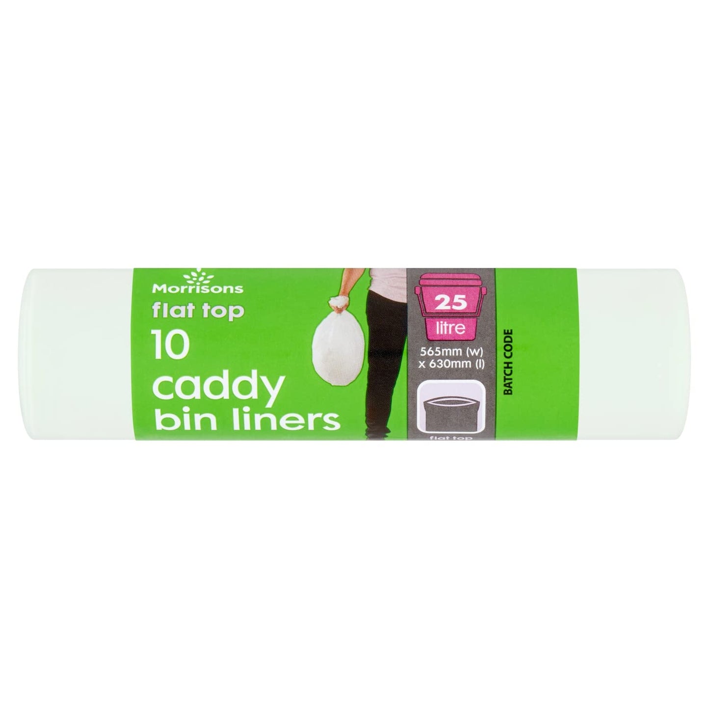 Morrisons Flat Top Large Food Waste Liners 25 Litre 10 pack
