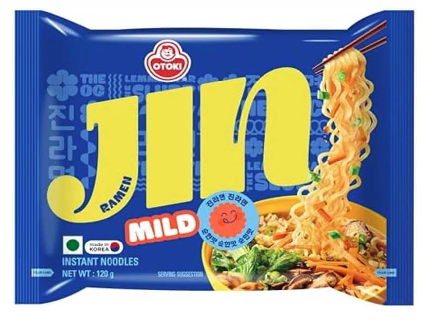 Ottogi Korean Jin Ramen Mild Instant Noodles 120g