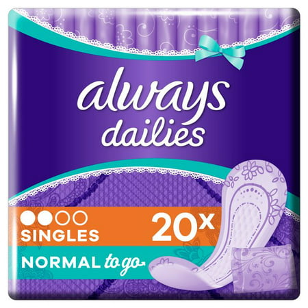 Always Dailies Liners Singles To Go X20