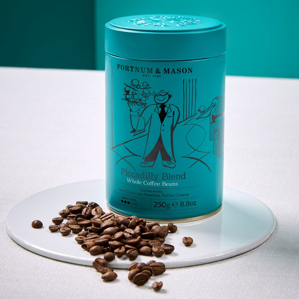 Fortnum & Mason Piccadilly Blend Whole Bean Coffee Tin, 250g