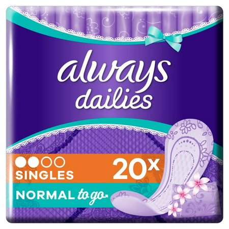 Always Dailies Liners To Go Scented X20