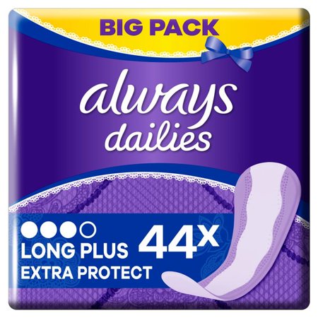 Always Dailies Long Plus Panty liner 44 Pack