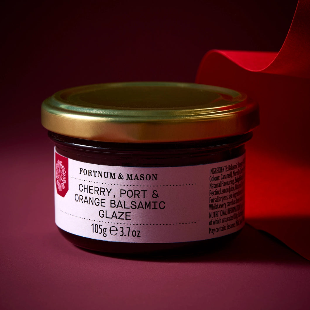 Fortnum & Mason Christmas Cherry, Port & Orange Balsamic Glaze, 105g