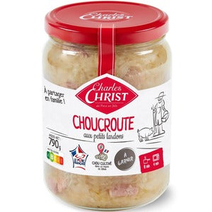 Charles Christ Sauerkraut Spéciale Brasserie Lardons et Riesling 790g