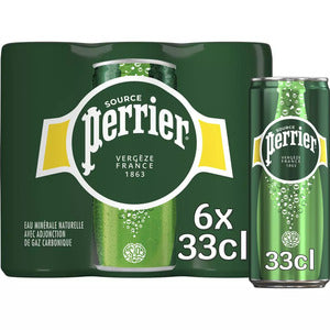 Perrier Mineral Water Cans 6x33cl