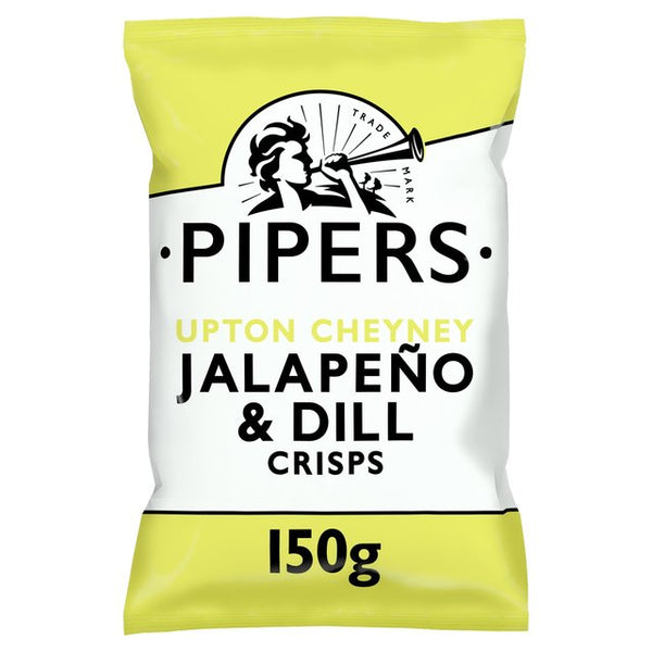 Pipers Jalapeno & Dill Sharing Bag Crisps, 150g