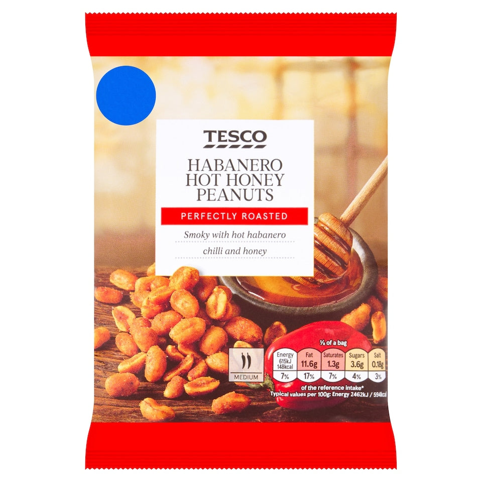 Tesco Habanero Hot Honey Peanuts, 200g