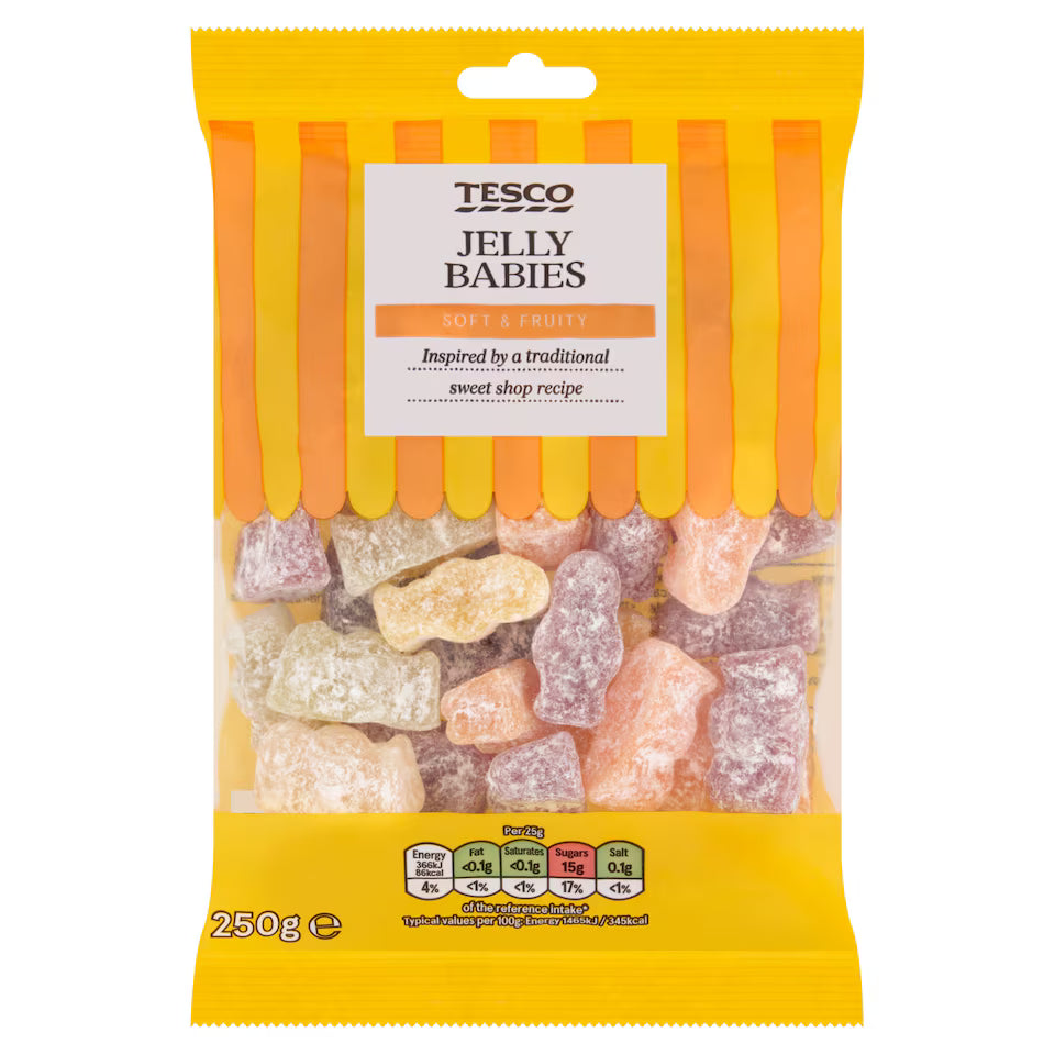 Tesco Jelly Babies Sweets, 250g