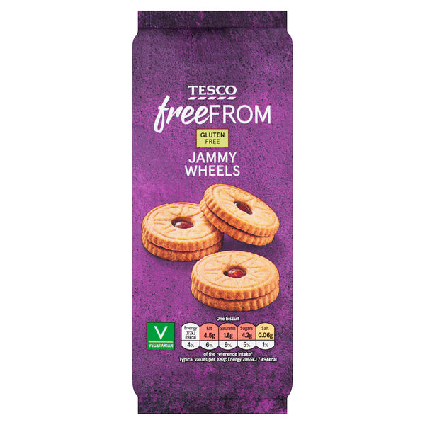 Tesco Free From Jammy Wheels, 142g