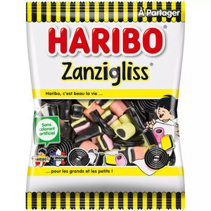 Haribo Zanzigliss Licorice Sweets 300g - French