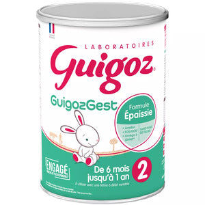 Guigoz Guigozgest 2 lait 2ème âge en poudre épaissi dès 6 mois 830g