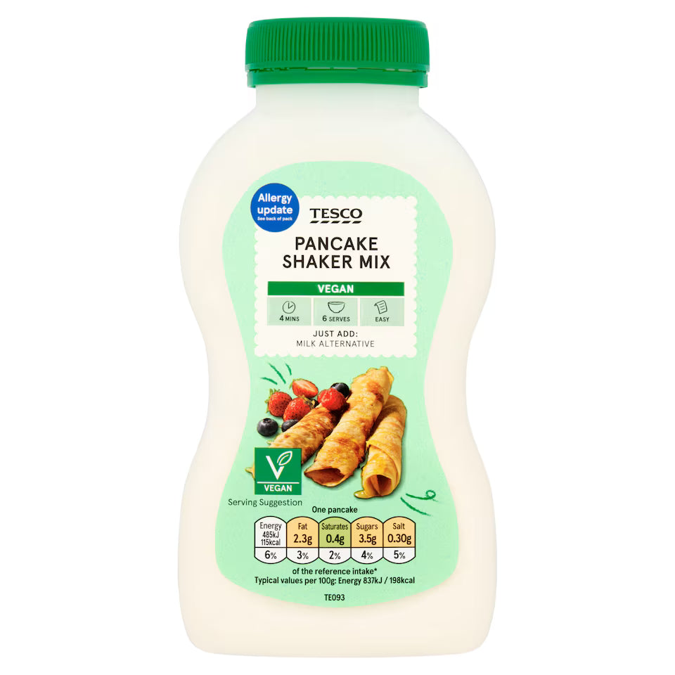 Tesco Vegan Pancake Shaker Mix, 155g