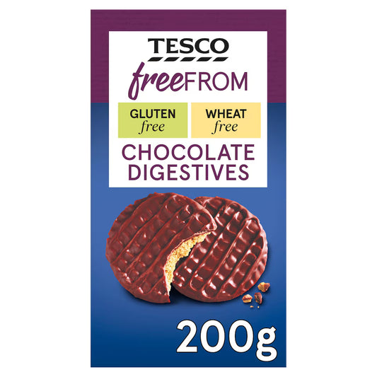 Tesco Free From Chocolate Digestives, 200g