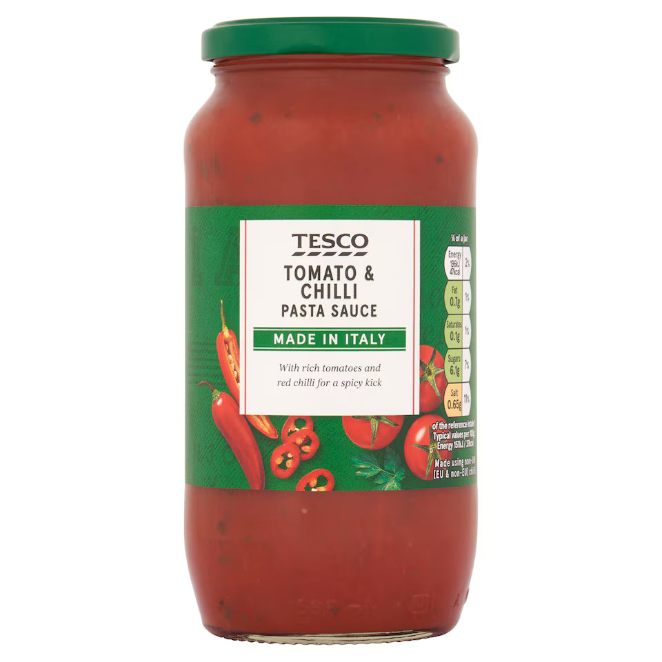 Tesco Tomato & Chilli Pasta Sauce, 500g