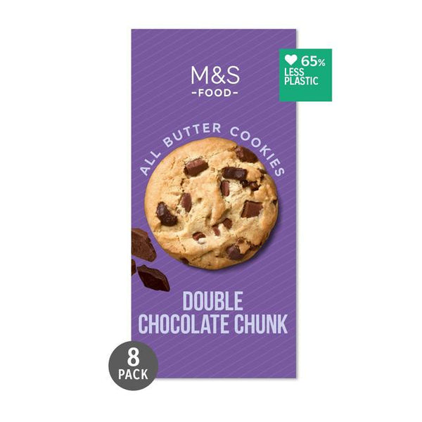 M&S All Butter Double Chocolate Chunk Cookies, 200g