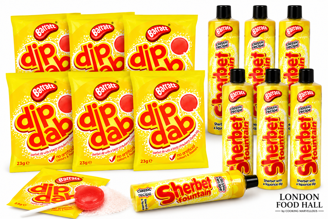 Barratt Dip Dab & Sherbet Fountain Retro Sweet Bundle – 12 Fizzy Little Trouble-Makers! 6 of Each