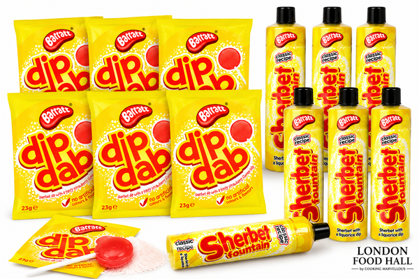 Barratt Dip Dab & Sherbet Fountain Retro Sweet Bundle – 12 Fizzy Little Trouble-Makers! 6 of Each