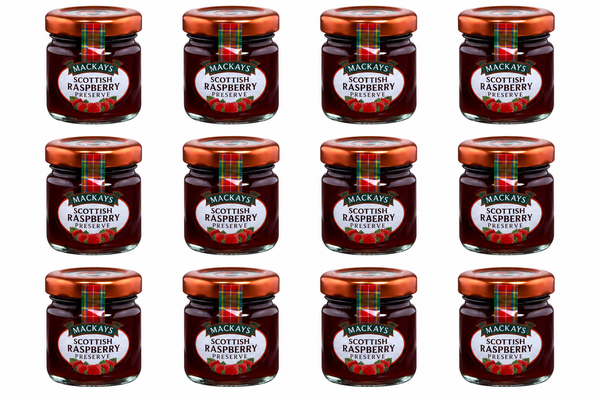 Mackays Mini Raspberry Mini Jar 42g, Pack of 12
