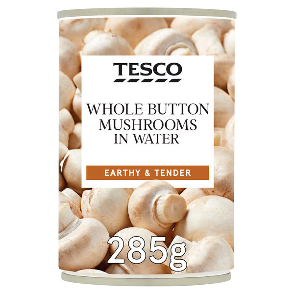 Tesco Whole Button Mushroom, 285g