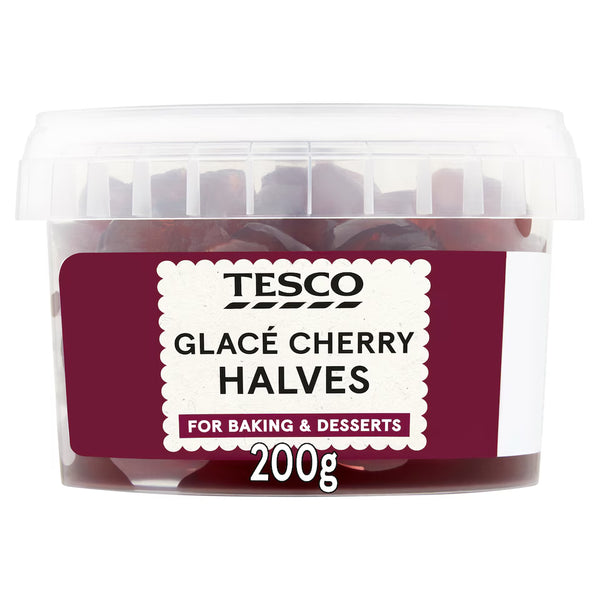 Tesco Glace Cherry Halves 200G