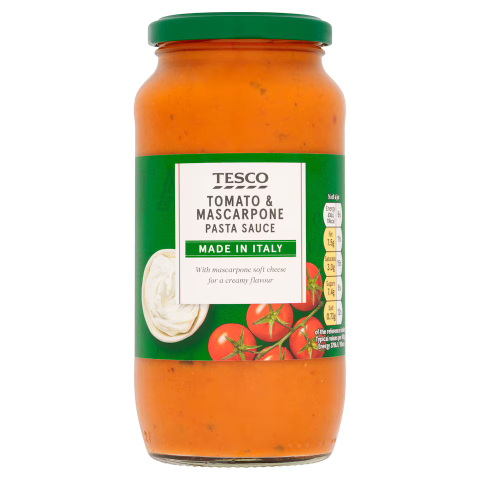 Tesco Tomato Mascarpone Pasta Sauce, 500g