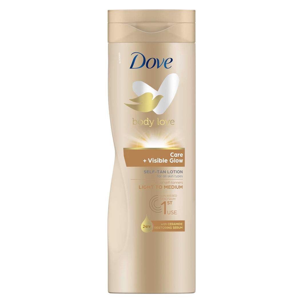 Dove Visible Glow Light to Medium Self Tan Lotion 400ml