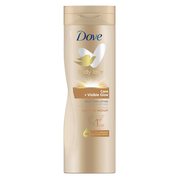 Dove Visible Glow Light to Medium Self Tan Lotion 400ml