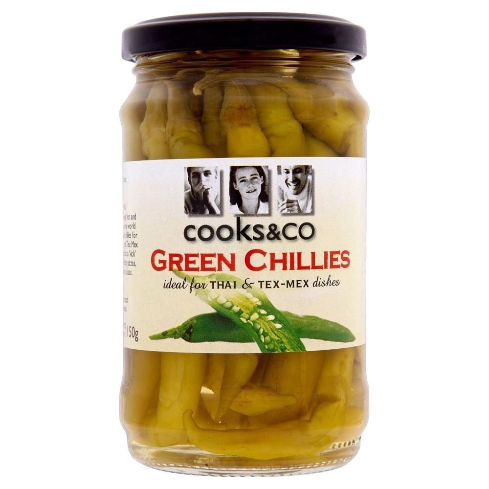 Cooks & Co Green Chillies (300g)