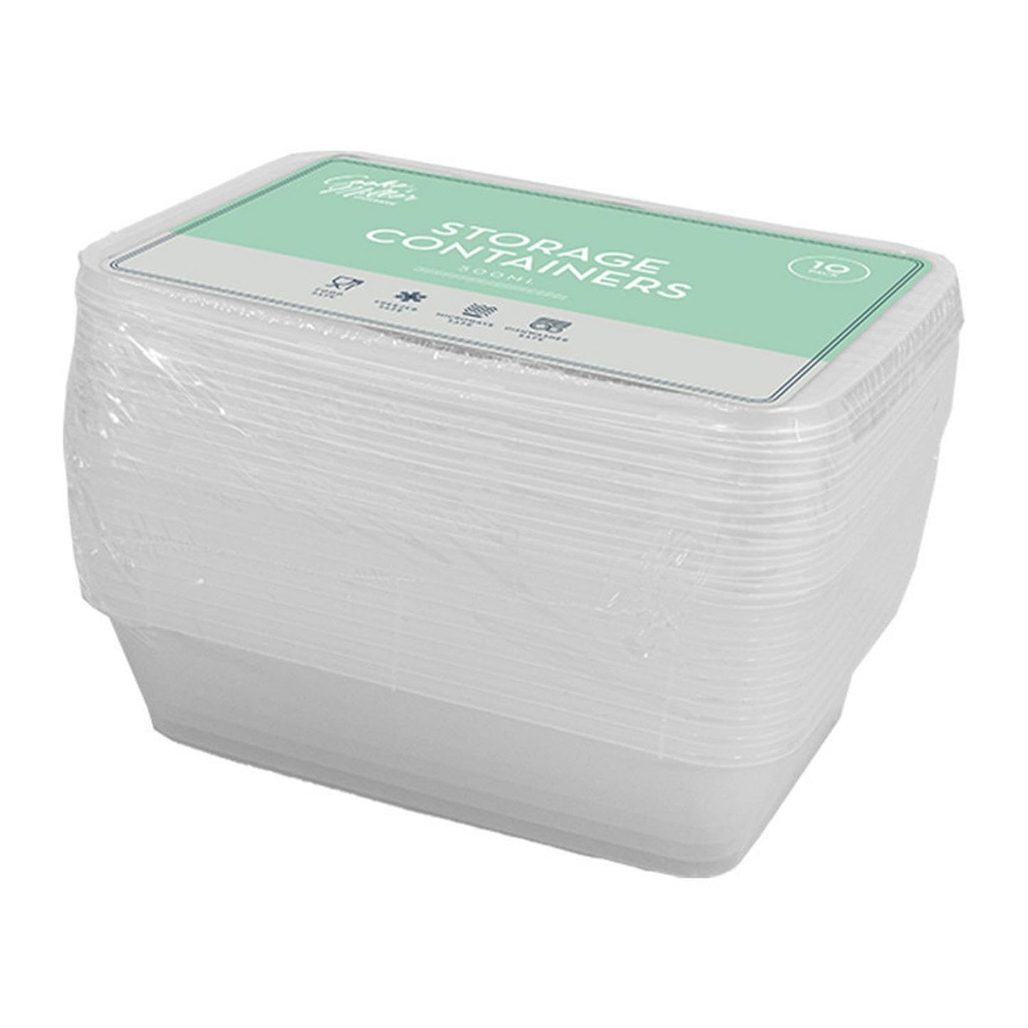 Iceland Cooke & Miller Food Storage Containers 500ml 10pk