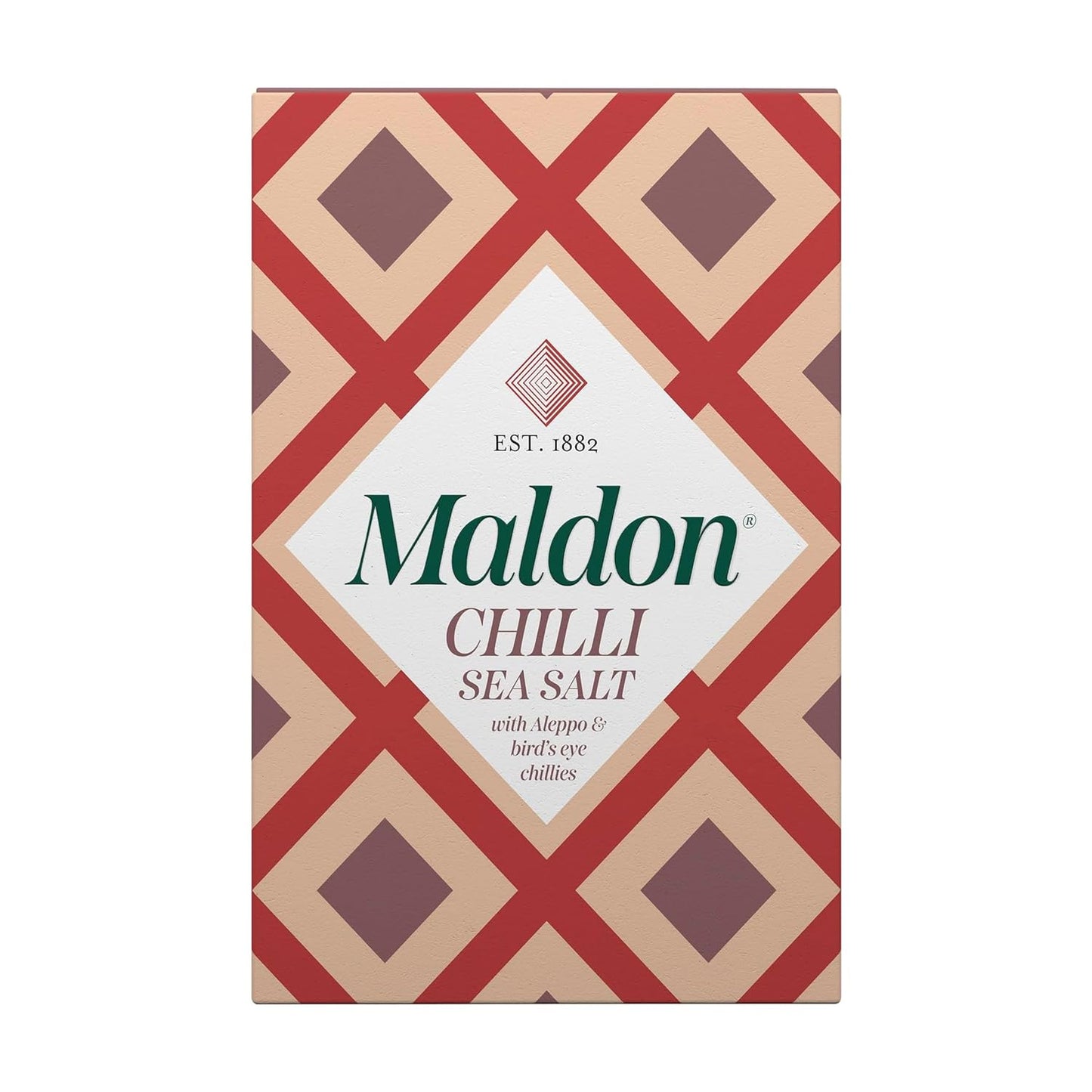 Maldon - Smoked Sea Salt Flakes - Unique Pyramid Shaped Salt Flakes - Gently Smoked Over Oak - Perfect for a Wide Range of Dishes, Hand-Harvested for Four Generations - 500g Tub