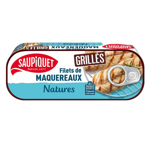 Saupiquet Plain Grilled Mackerel Fillets, 120g