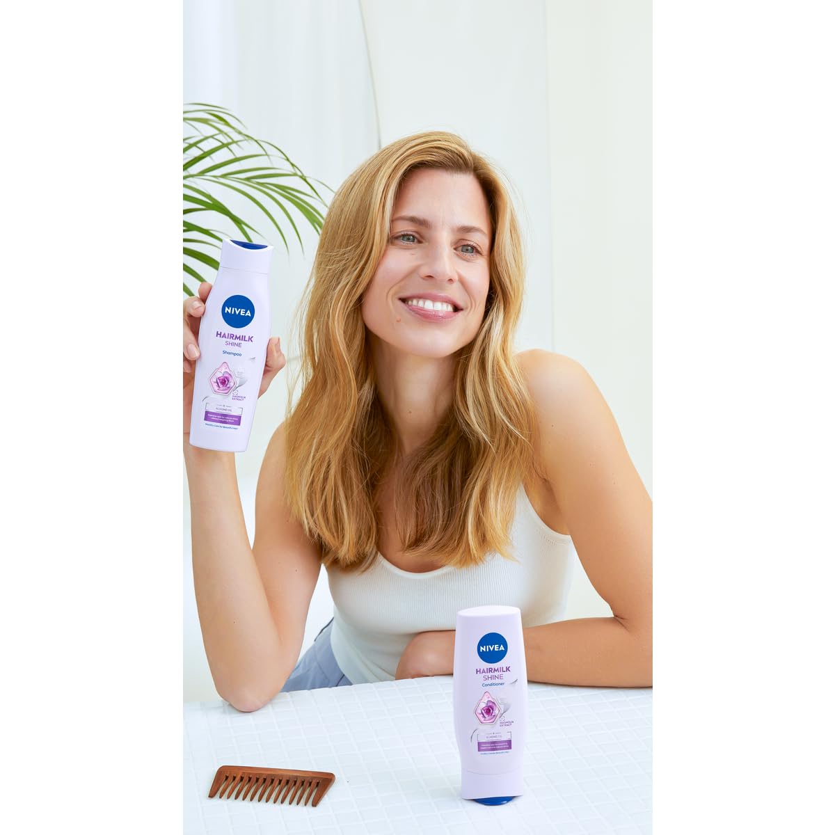 NIVEA Milky Shine Trigger Shampoo Hairmilk Natural Shine 400 ml