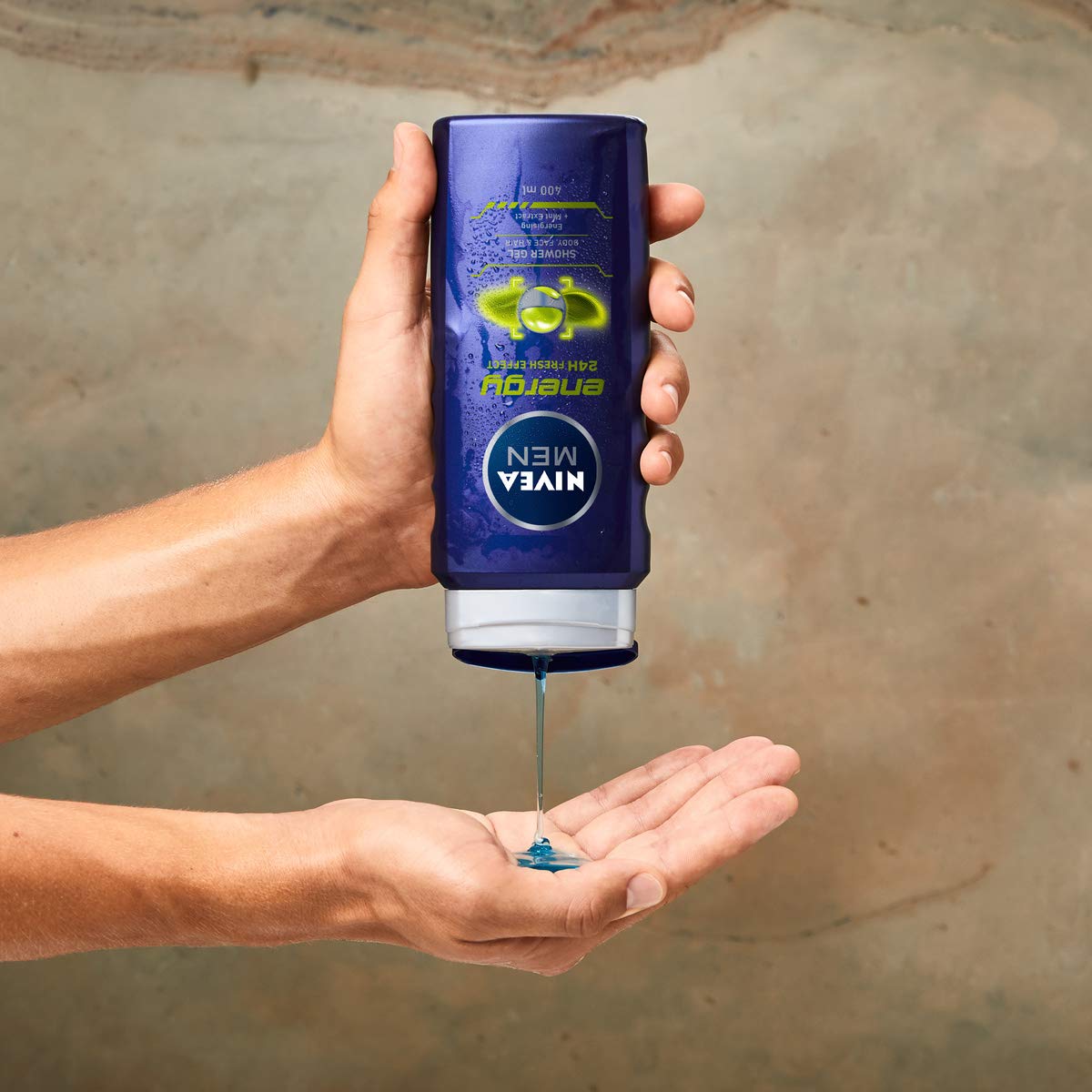 NIVEA MEN Energy Shower Gel (500 ml), Moisturising 3-in-1 Body Wash for Men with Mint Extract, Invigorating and Energising NIVEA MEN Shower Gel