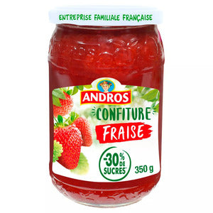 Andros Confiture Fraise Allégée 350g - Low Sugar Strawberry Jam