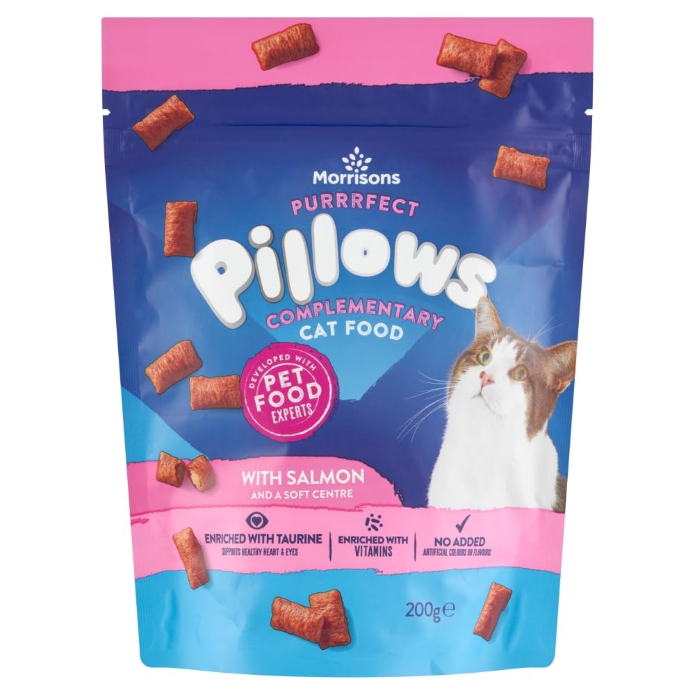 Morrisons Cat Snack Pillows with Salmon 200g