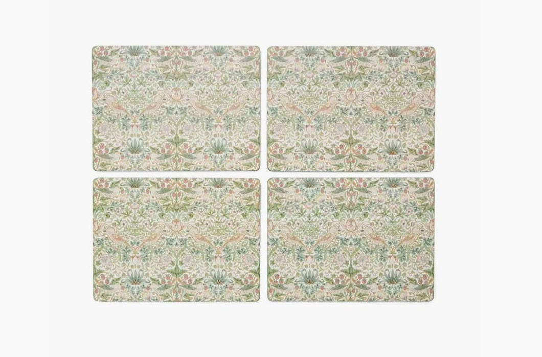 Spode Morris and Co Strawberry Thief 4 Large Placemats