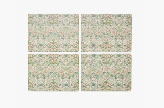 Spode Morris and Co Strawberry Thief Large Placemats - Set of 4